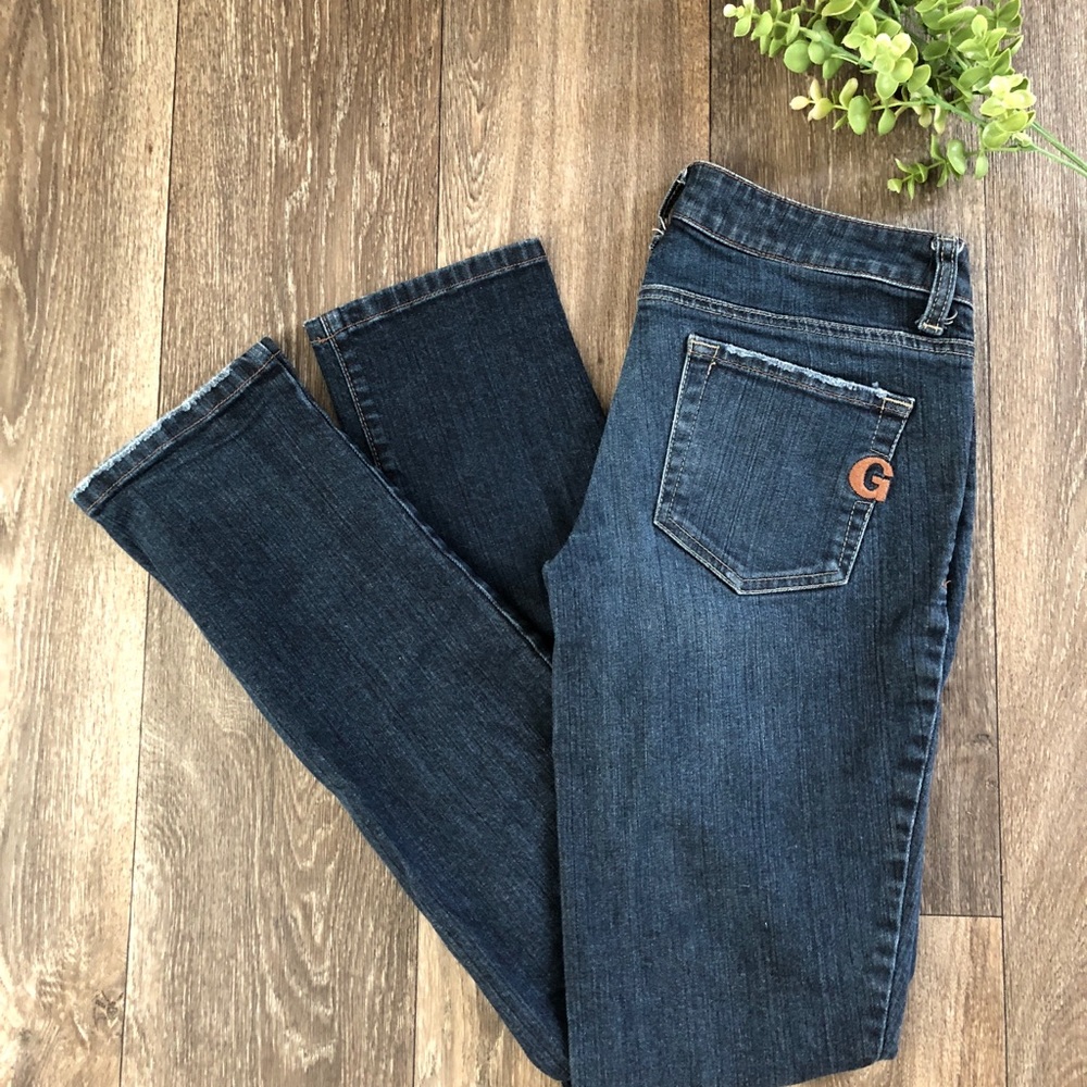 Guess dark wash skinny jeans